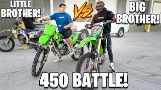 LITTLE BROTHER COMES TO FLORIDA AND CALLS ME OUT TO A DIRT BIKE BATTLE   BRAAP VLOGS