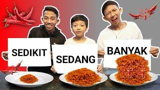 TANTANGAN MAKANAN PEDAS SEDIKIT SEDANG ATAU BANYAK  Mikael TubeHD