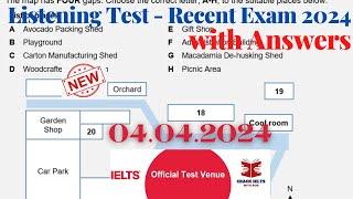 IELTS Listening Actual Test 2024 with Answers  04.04.2024