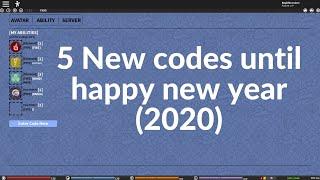 5 New codes until happy new year 2020 - Shinobi Origin ROBLOX