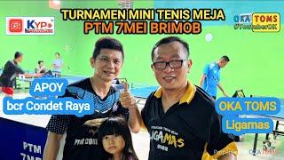 APOY bcr ChannelCondet Raya ️ OKA TOMSLigamas  Turnamen Mini Tenis Meja PTM 7MEI Brimob