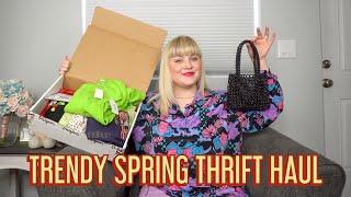 Trendy SPRING 2021 Thrift Haul + Styled Try on