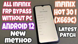 Infinix Google Lock Bypass ll Frp Bypass Without Pc ll Android 12 ll New Method ll Latest Patch 2024