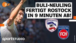 Rostocker FC – 1. FC Heidenheim Highlights  DFB-Pokal 202324  sportstudio