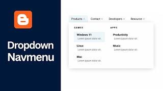 How To Add Responsive Dropdown Nav Menu To Your Blogger Website