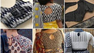 Latest best cotton saree blouse designs 2022 