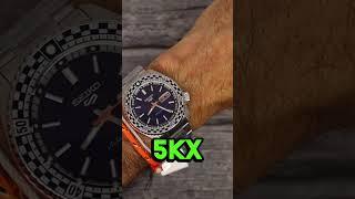 Seiko 5 Checkerboard Watches take the flag