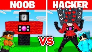 NOOB vs HACKER I Cheated in a SPEAKER WOMAN Build Challenge