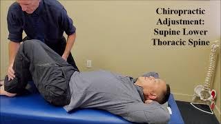 Chiropractic Adjustment Supine Lower Thoracic Spine