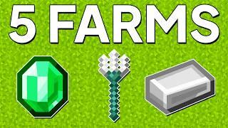 5 MUST HAVE FARMS IN MINECRAFT 1.21