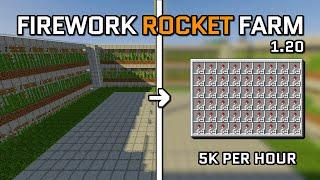 Minecraft Gunpowder & Sugar Cane Farm Combined to Craft Firework Rockets 1.21 - 5000 per Hour
