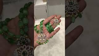 beautiful Victorian polish jewellery set earrings 1270+$ Dm 6304860418 @gayathriscollections5206