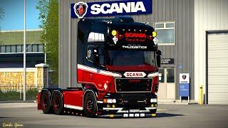 SCANIA V8 730 RJL Tuning Pack Full+Sound V8 Ets2 V 1.50