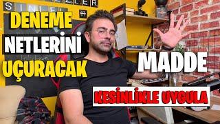 5 MADDE İLE DENEME NETLERİNİ UÇUR 