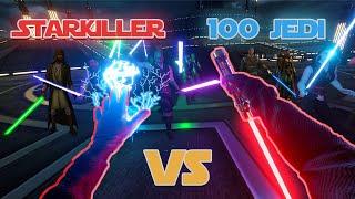 STARKILLER VS 100 JEDI In Virtual Reality Blade & Sorcery