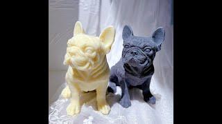 Frenchie Dog Candle Silicone Mold Handmade Candle