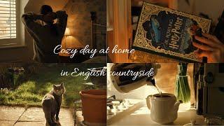 Cozy Slow Day At Home In English Countryside  Books  Natural Hair Care  Cottagecore Silent Vlog