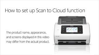 How to set up Scan to Cloud function