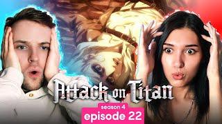 Attack on Titan  Season 4 Episode 22 REACTION