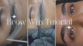 SOFT WAX  BROW WAXING TUTORIAL