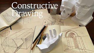 Constructive Drawing - How to Draw Intersecting Objects