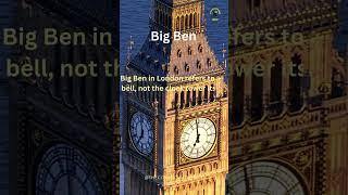 Big Ben is NOT the Clock Tower The Real Story Revealed #shorts  #travelling #facts