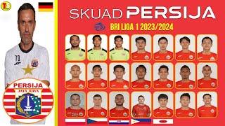 RESMI Top Skuad Pemain Persija Jakarta BRI Liga 1 2023-2024