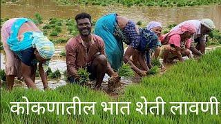 कोकणातील भात शेती लावणी महाड रायगड  मराठी ब्लॉगर  Tejasvlog #kokaniRiceplanting #lavani #Bhatsheti