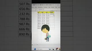 SUM + SUBSTITUTE Function In Excel   Excel Interview Question  #shorts #exceltricks #bytetech