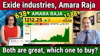 Exide industries or Ama Raja which one to buy ? stock analysis exide industries latest newstarget