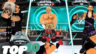 WWE - WR3D Reviewing the WrestleMania 40 Top 10 Moments as in wrestling revolution 3D 2K24 mod