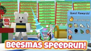 I Speedrun Beesmas in Bee Swarm Simulator and accidentally lose my sanity..