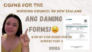 Step by Step Guide for CGFNS for NZ UK Nurses Part 2- Completing the forms