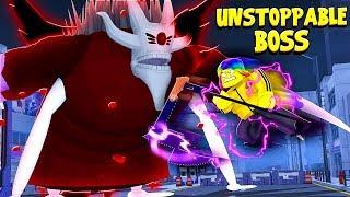 I trained ALL DAY and FOUGHT the UNSTOPPABLE BOSS.. Roblox Ro Ghoul