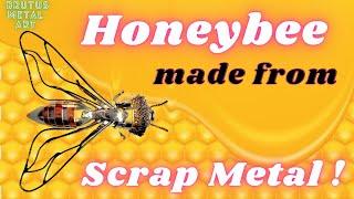 How to make this Metal Art Honeybee from scrap metal