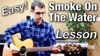 Smoke On The Water - Beginner Guitar Lesson  How to Play Deep Purple Easy