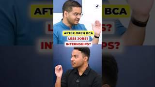 Reality of Jobs Internships After Open BCA BCA Student Interview? #Shorts #BCA #IGNOU #Viral #job