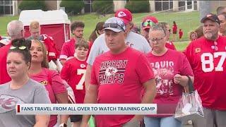 Fans travel from around the world for Chiefs training camp