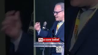 Ezra Levant delivers opening remarks at Rebel News LIVE in Toronto