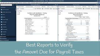 How to verify the correct payroll tax amount to pay in QuickBooks