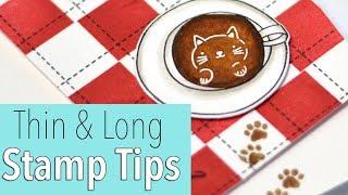 How to Get Long Thin Stamps Straight in a Plaid