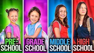 Back to School MAKEOVERS High School vs Middle School vs Elementary vs Preschool *Emotional