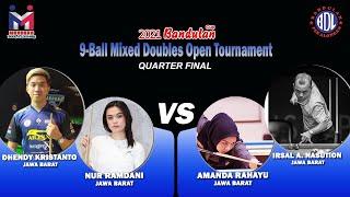 DHENDY K  NUR RAMDANI VS IRSAL A. N  AMANDA R  9-BALL BANDULAN CUP MIXED DOUBLES OPEN TOURNAMENT