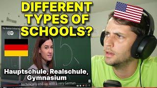 American Reacts to the GERMAN SCHOOL SYSTEM