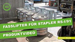 Fasslifter Typ RS-I91 von BAUER – Anleitung Stapleranbaugerät  mr-shop.de