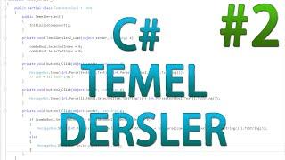 C# Temel Ders 2 - Windows FormtextBoxLabelComboBoxListBox Kullanımı