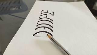 3D Calligraphy  Tutorial Creative Minds