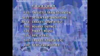 BBC Two Startup Continuity 27-07-1989