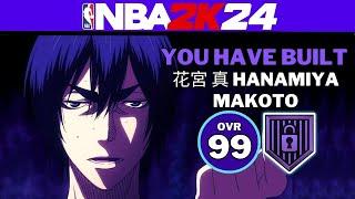 MOST EVIL BUILD???  NBA 2K24 MAKOTO HANAMIYA BUILD  KUROKO NO BASKET 2K24