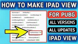 How to Unlock Ipad View in PUBG Without ConFig Any Phone  Ipad View 3.0 Get